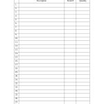 Free Printable Blank Checklist Template   Printable Checklist Template Free
