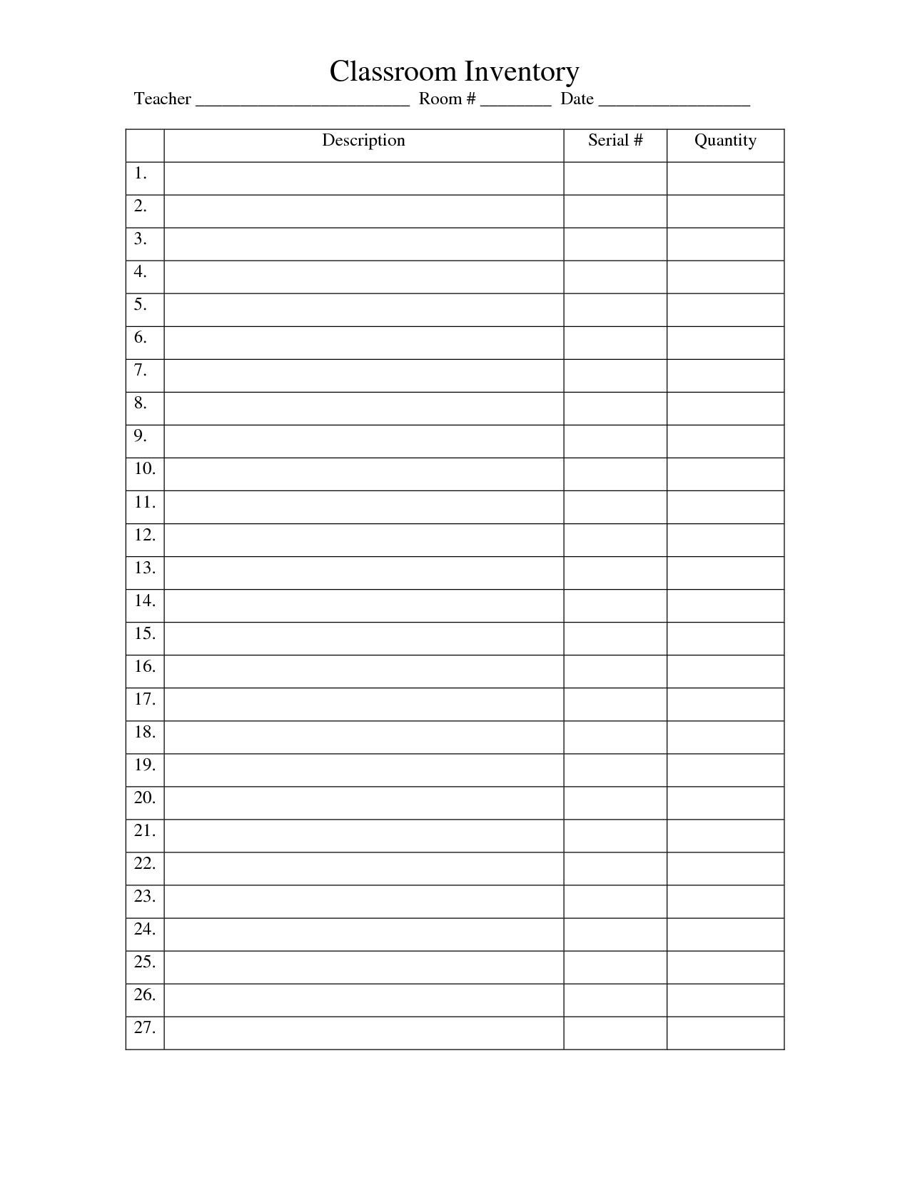 Free Printable Blank Checklist Template - Printable Checklist Template Free