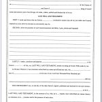 Free Printable Blank Last Will And Testament Forms   Form : Resume   Free Printable Blank Last Will And Testament