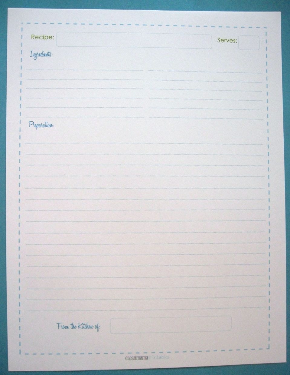 Free Printable Blank Recipe Pages | Organization | Printable Recipe - Free Printable Recipe Pages