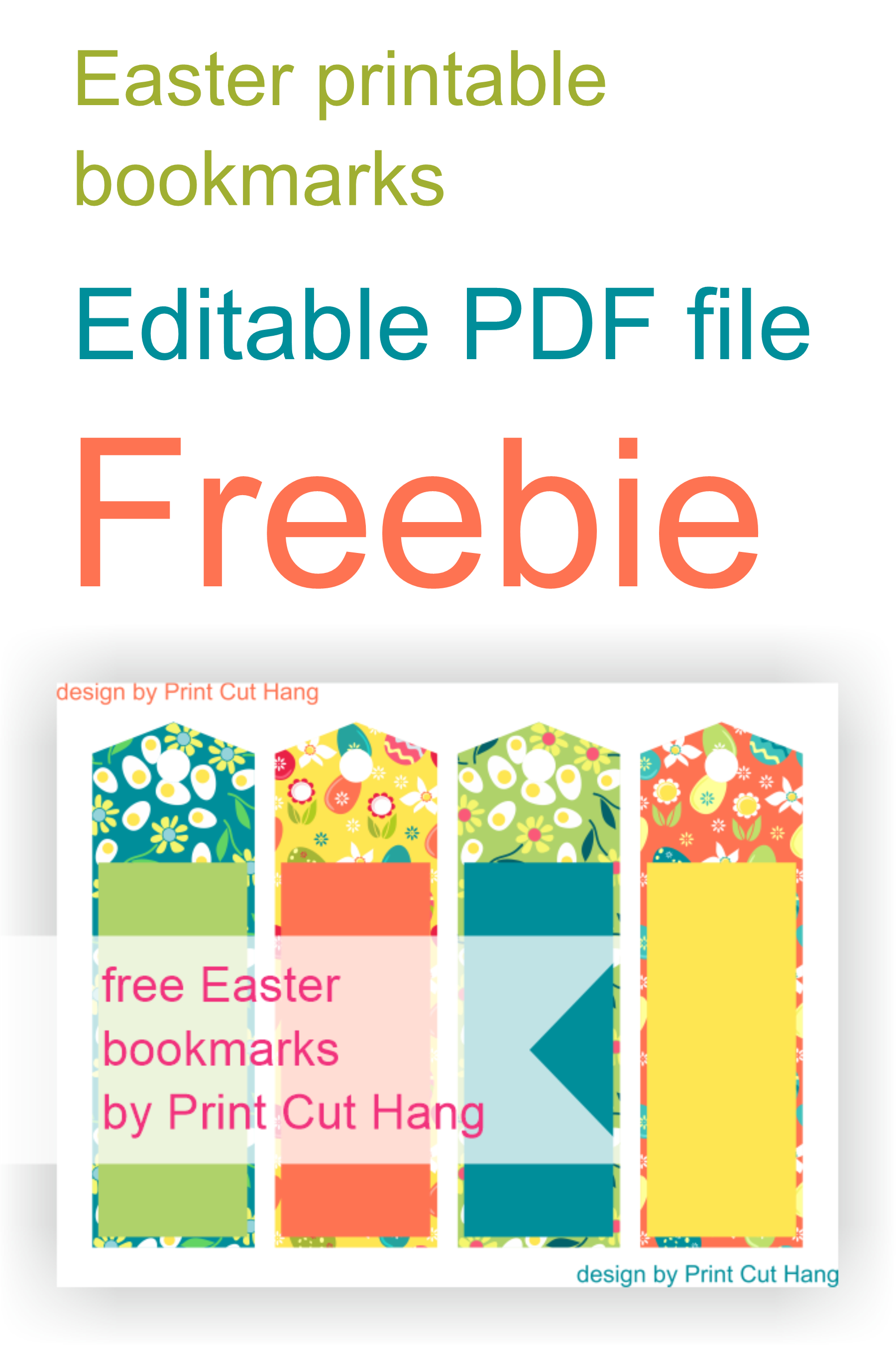 Free #printable #bookmarks #download #easter #editable #pdf - Free Printable Bookmarks Pdf