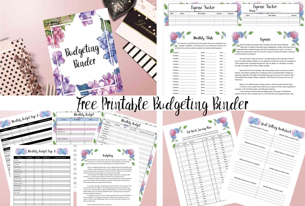 Free Printable Budgeting Binder: 15+ Pages! - Budget Binder Printables 2018 Free