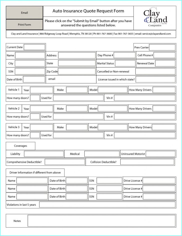 Free Printable Business Forms