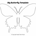Free Printable Butterfly Templates   Simple Mom Project   Free Printable Butterfly Template