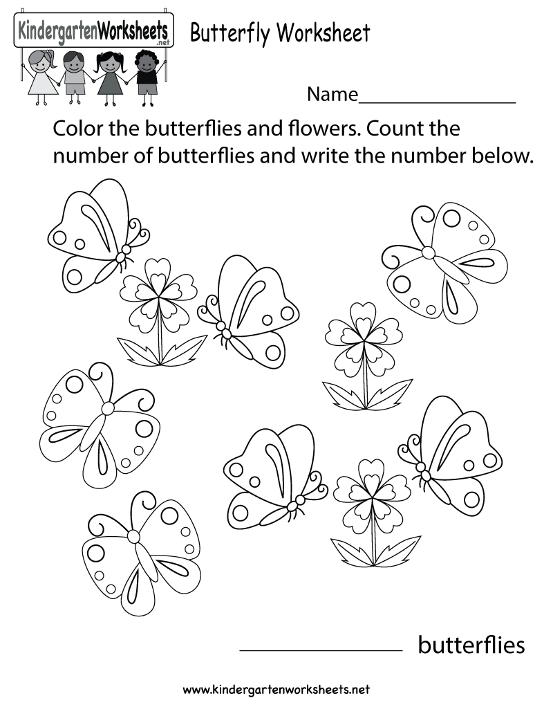 Free Printable Butterfly Worksheet For Kindergarten - Free Printable Butterfly Worksheets