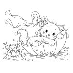 Free Printable Cat Coloring Pages For Kids, Coloring Pictures Of   Free Printable Cat Coloring Pages