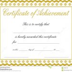 Free Printable Certificate Of Achievement   Design Templates   Free Customizable Printable Certificates Of Achievement