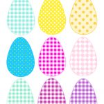 Free Printable Cheerfully Colored Easter Eggs   Ausdruckbare   Easter Templates Free Printable