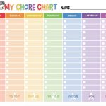 Free Printable Chore Chart     Free Printable Charts And Lists