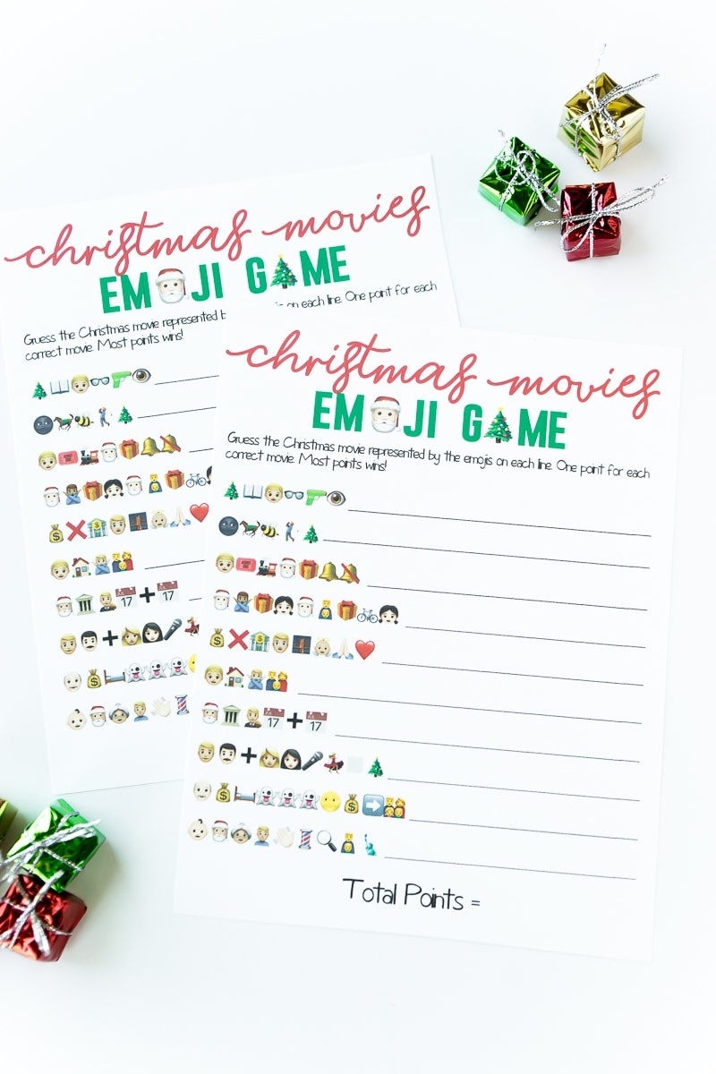 Free Printable Christmas Emoji Game - Play Party Plan - Free Printable Christmas Family Games