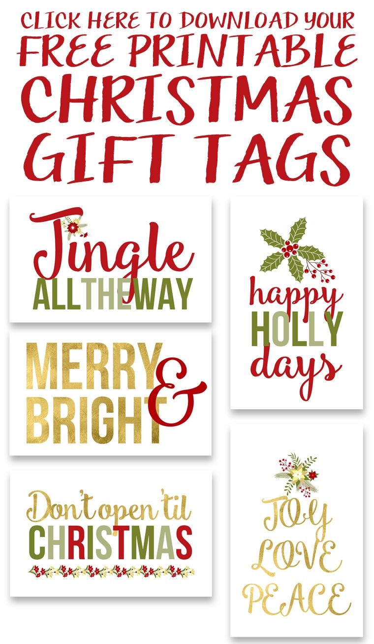 Free Printable Christmas Gift Tags | Crafty 2 The Core~Diy Galore - Free Printable Christmas Tags