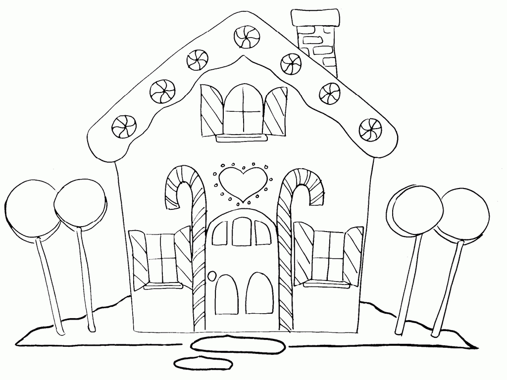 Free Printable Christmas Gingerbread House Coloring Pages | Best - Free Printable Gingerbread House