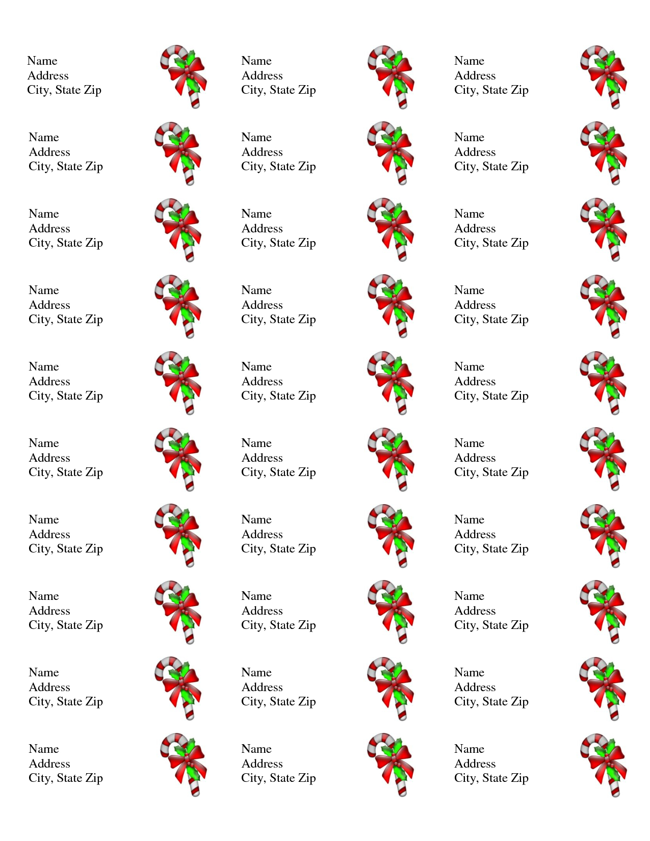 Free Printable Christmas Labels Templates | Christmas Address Labels - Free Printable Christmas Labels