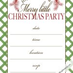 Free Printable Christmas Party Invitation | Christmas:print   Holiday Invitations Free Printable