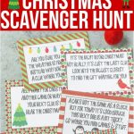 Free Printable Christmas Scavenger Hunt Clues For Kids Or For Teens   Free Printable Christmas Treasure Hunt Clues