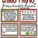 Free Printable Christmas Scavenger Hunt Clues For Kids Or For Teens   Free Printable Christmas Treasure Hunt Clues
