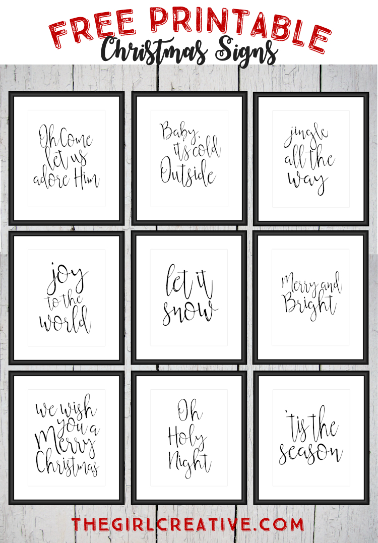 Free Printable Christmas Signs | The Top Pinned | Free Christmas - Free Printable Holiday Closed Signs