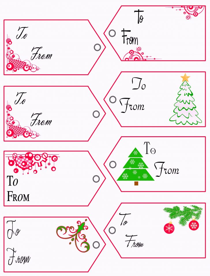 Free Printable Christmas Tags Templates