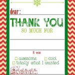 Free, Printable Christmas Thank You Cards For Kids | Christmas   Free Printable Christmas Thank You Cards