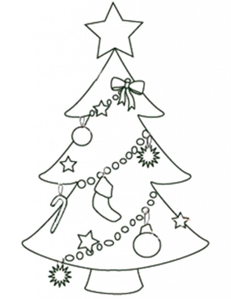 Free Printable Christmas Tree Templates - Coloring Home - Free Printable Christmas Templates