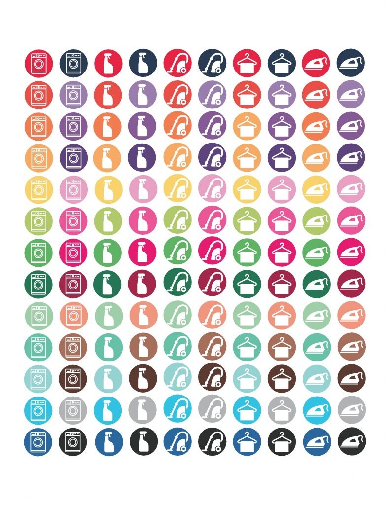 Free Printable Cleaning Stickers - Sarah Titus - Chore Stickers Free Printable