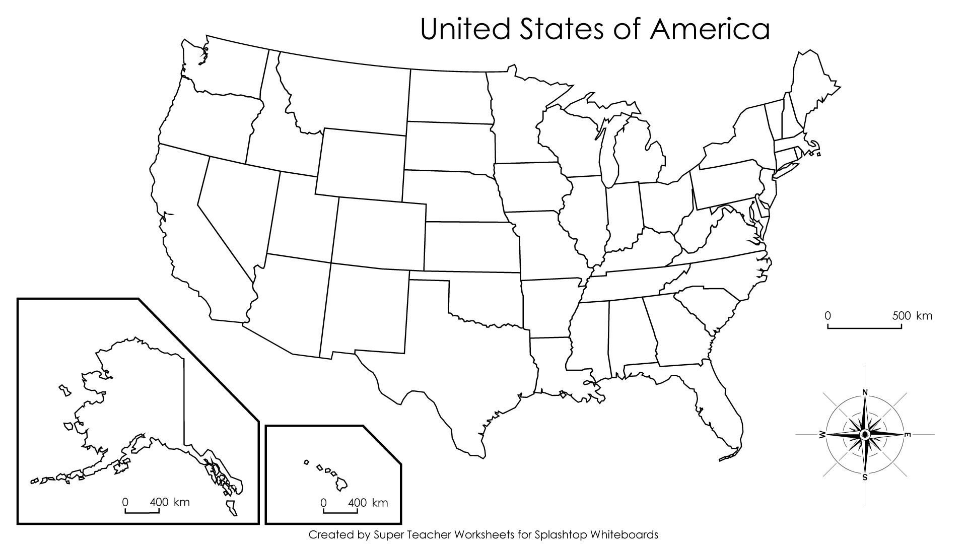 Free Printable Clipart Black And White Stock For Teachers Us Map - Free Printable Usa Map