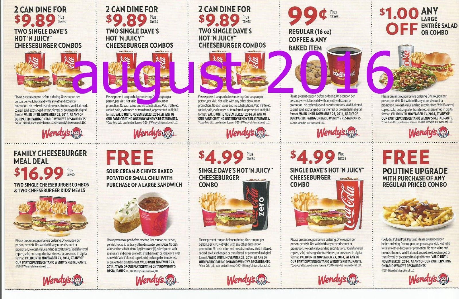 Free Printable Coupons: Wendys Coupons | Fast Food Coupons | Wendys - Free Printable Food Coupons