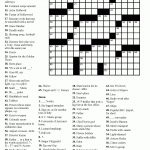 Free Printable Crossword Puzzles Easy For Adults | My Board | Free   Free Printable Variety Puzzles