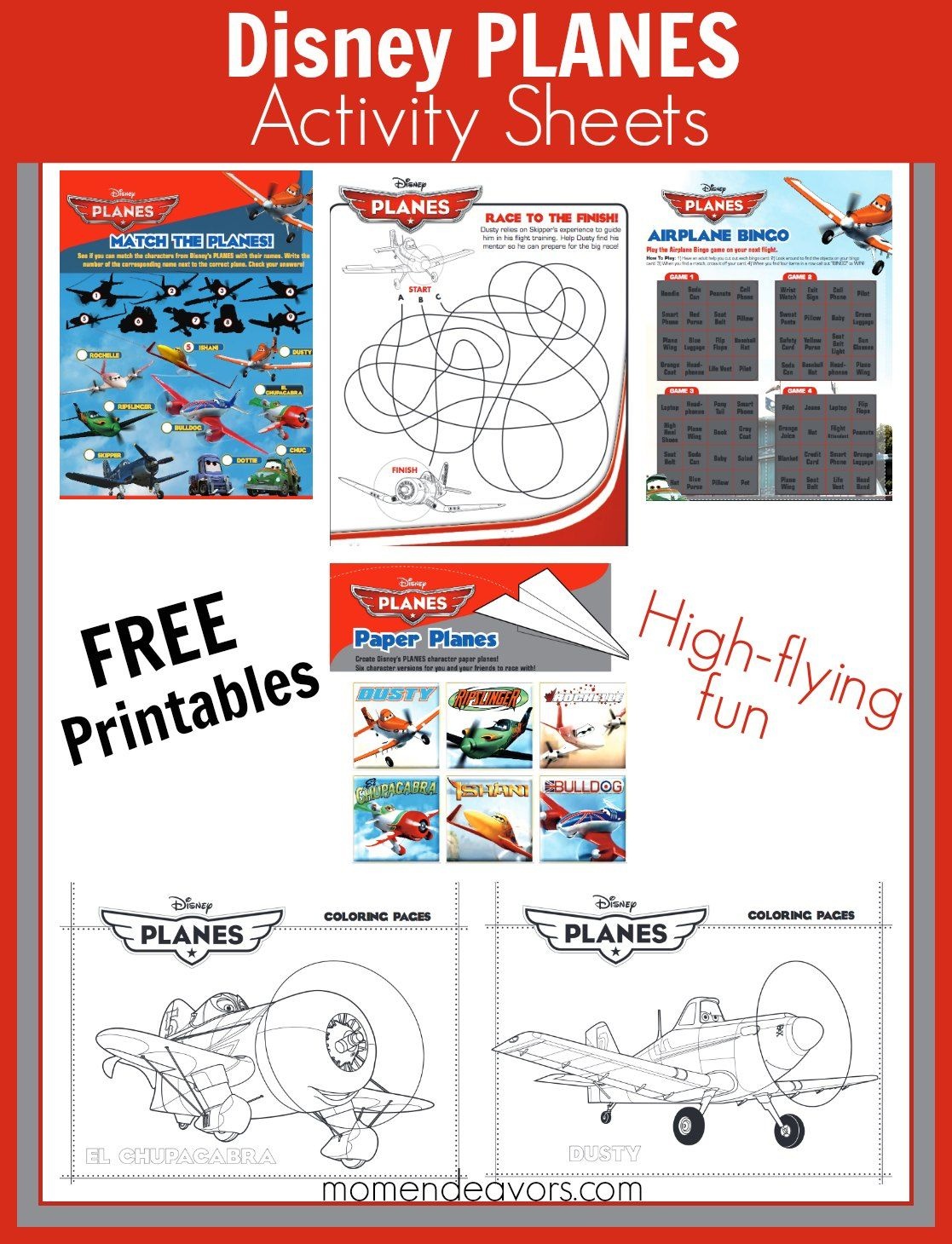 Free Printable Disney Planes Activity Sheets And Coloring Pages - Free Planes Printables