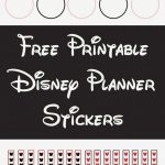 Free Printable Disney Planner Stickers | Craft | Free Printables   Free Printable Disney Address Labels