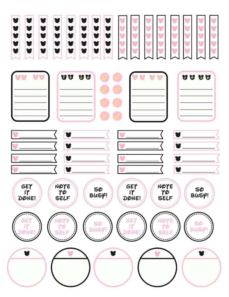 Free Printable Disney Planner Stickers (Oh-So-Cute!) - Diy Candy - Free Printable Disney Address Labels