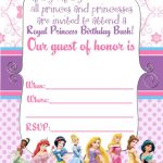 Free Printable Disney Princess Ticket Invitation | Printable   Free Printable Princess Jasmine Invitations