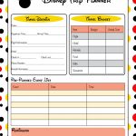 Free Printable Disney Vacation Planner | Disney Trip Planning   Free Disney Planning Binder Printables