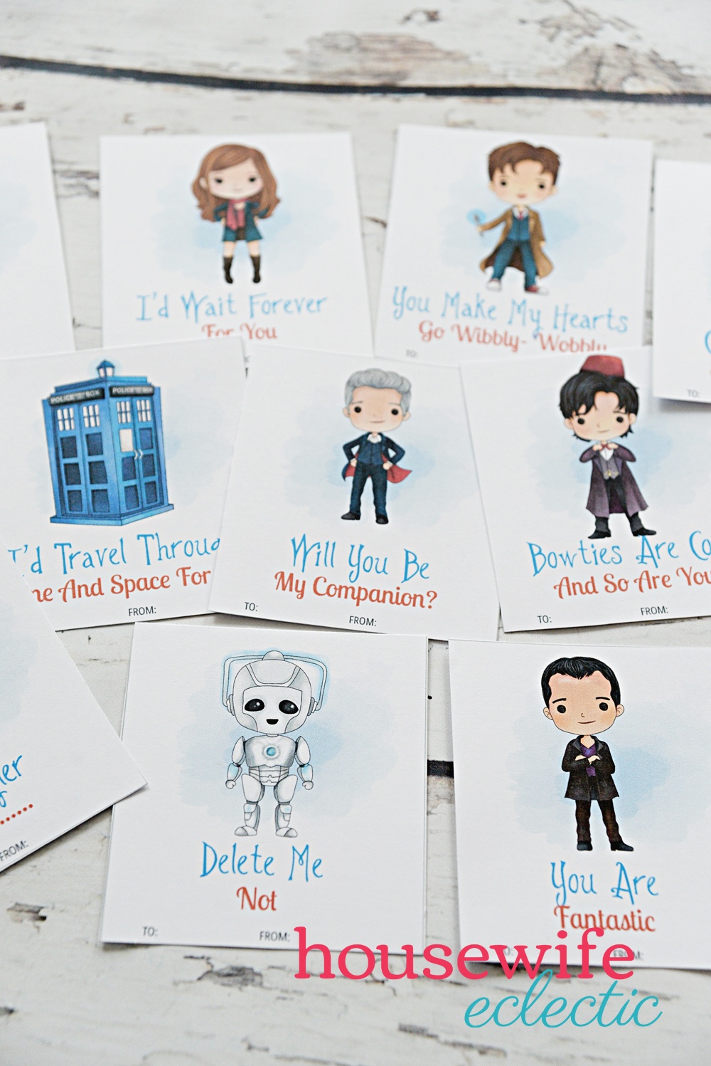 Free Printable Doctor Who Valentines - Housewife Eclectic - Free Printable Doctor Who Valentines
