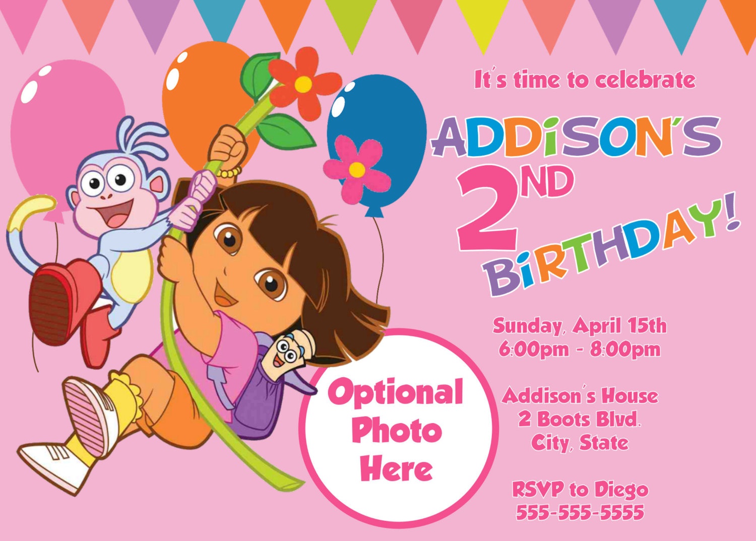 Free Printable Dora The Explorer Invitations - Dora The Explorer Free Printable Invitations