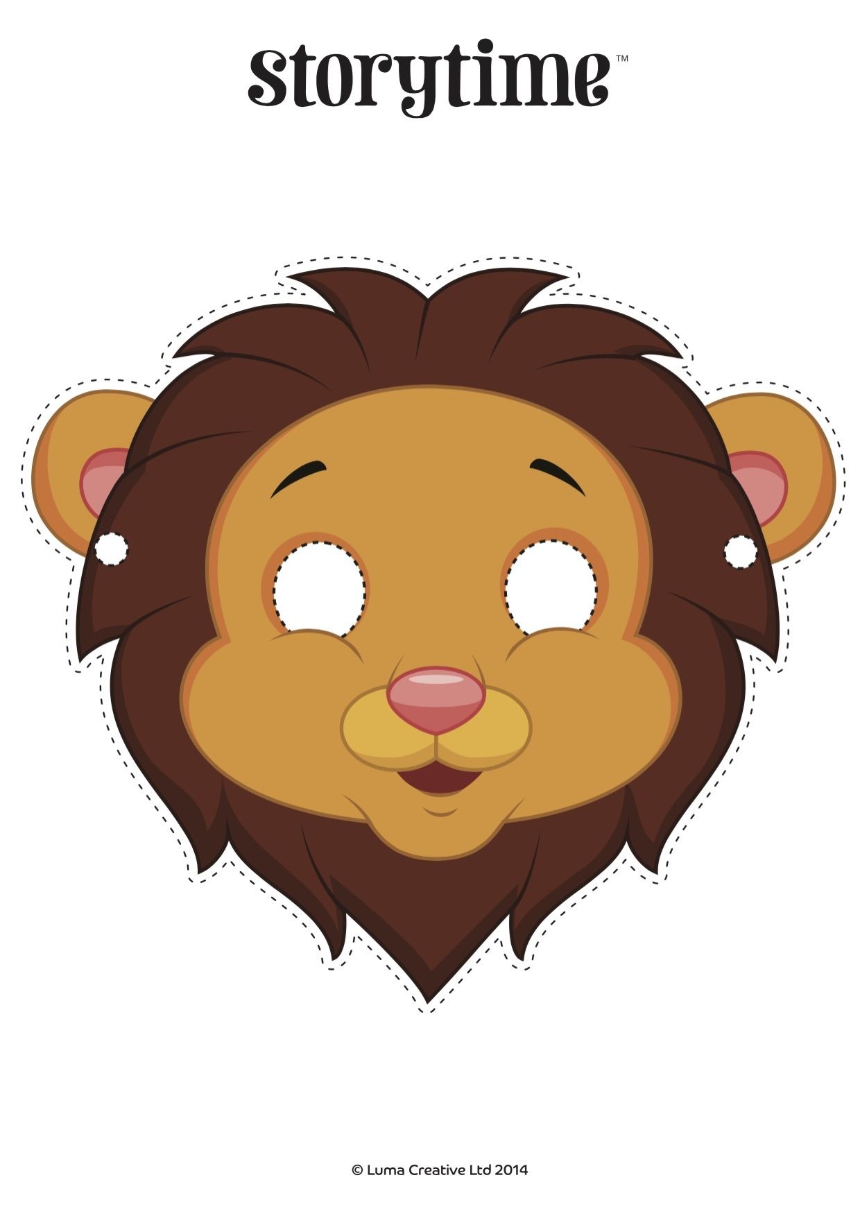 Free Printable Download! Use Our Lion Mask To Act Out Our Lion And - Free Printable Lion Mask