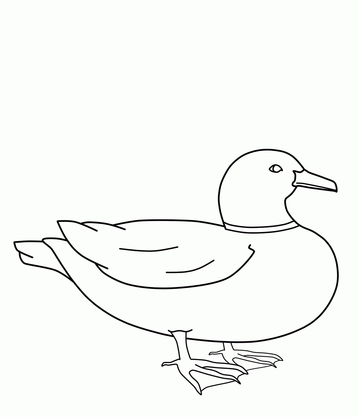 Free Printable Duck Coloring Pages For Kids - Free Duck Printables