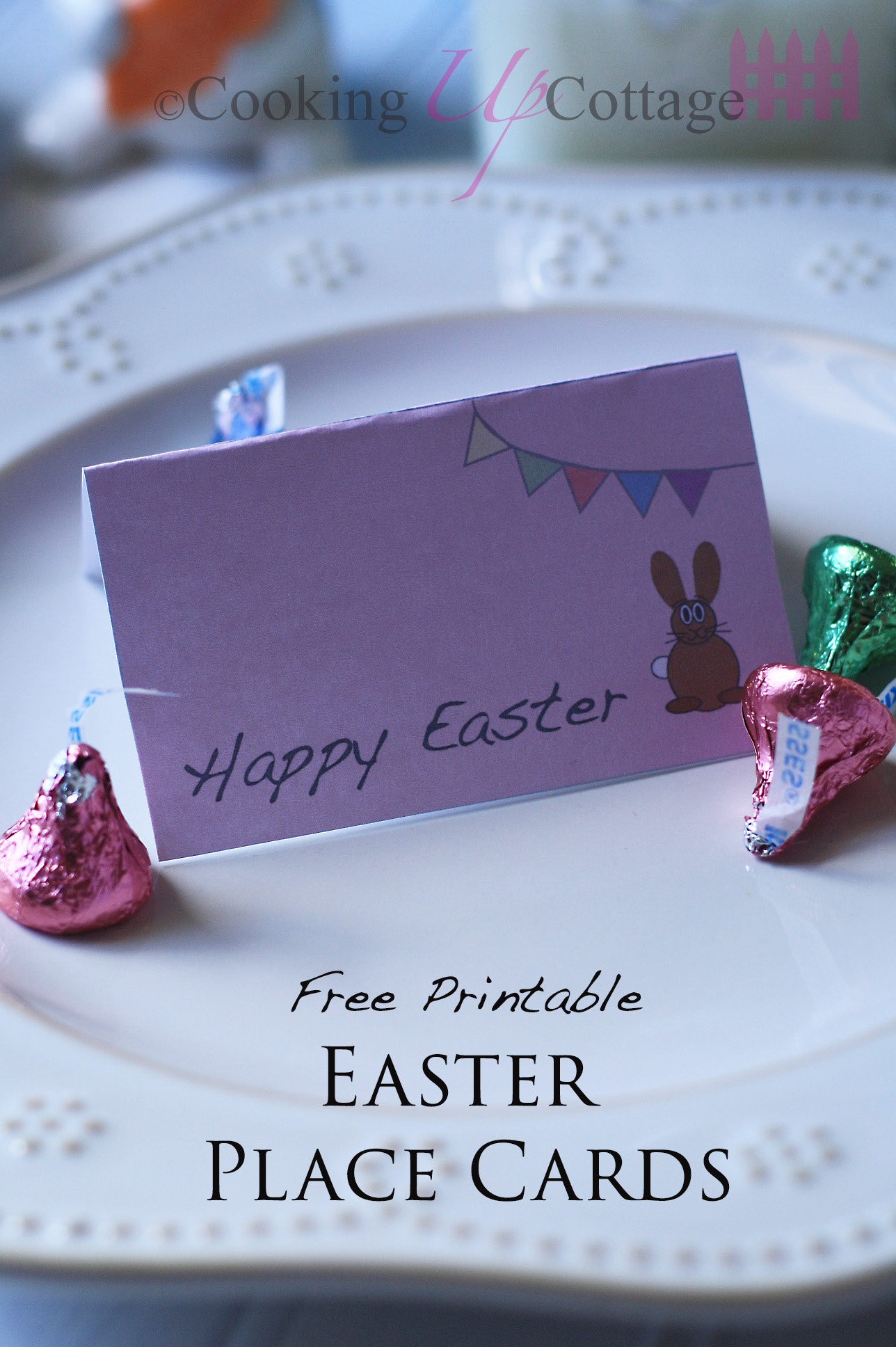 Free Printable Easter Place Cards – Cooking Up Cottage - Free Easter Place Cards Printable