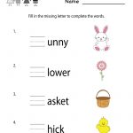 Free Printable Easter Worksheets For Kindergarten – Happy Easter   Free Printable Easter Worksheets
