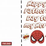 Free Printable Fathers Day Super Hero Cards. Just Print Out And Let   Free Happy Fathers Day Cards Printable