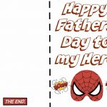 Free Printable Fathers Day Super Hero Cards. Just Print Out And Let   Free Printable Fathers Day Card