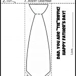 Free Printable Father's Day Tie Coloring Page. Color, Cut, Fold   Free Printable Tie
