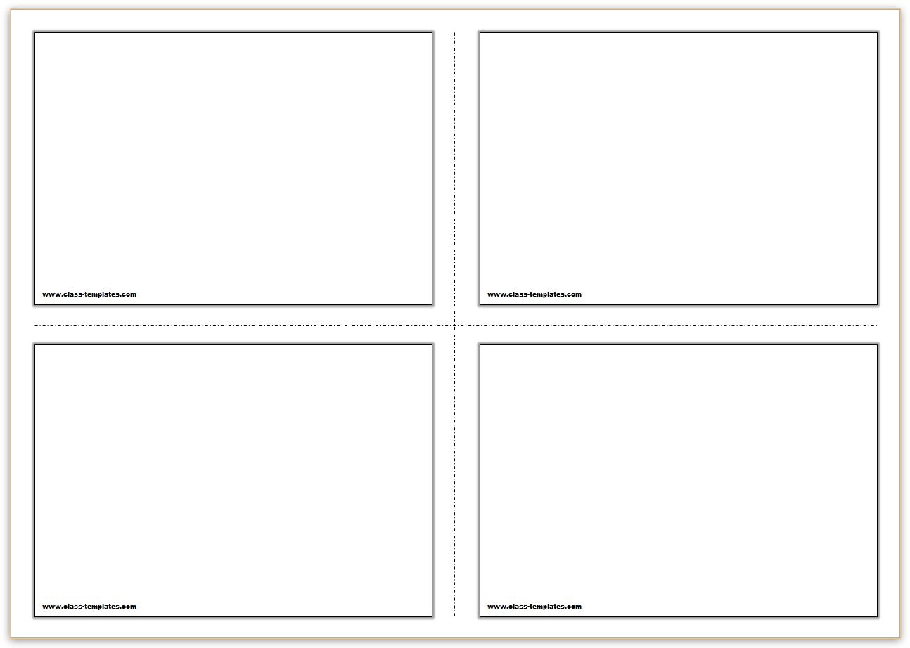 Free Printable Flash Cards Template - Free Printable Note Cards Template