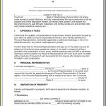 Free Printable Florida Last Will And Testament Form   Form : Resume   Free Printable Florida Will