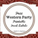 Free Printable Food Labels For Western Themed Party | Apples To   Free Printable Western Labels
