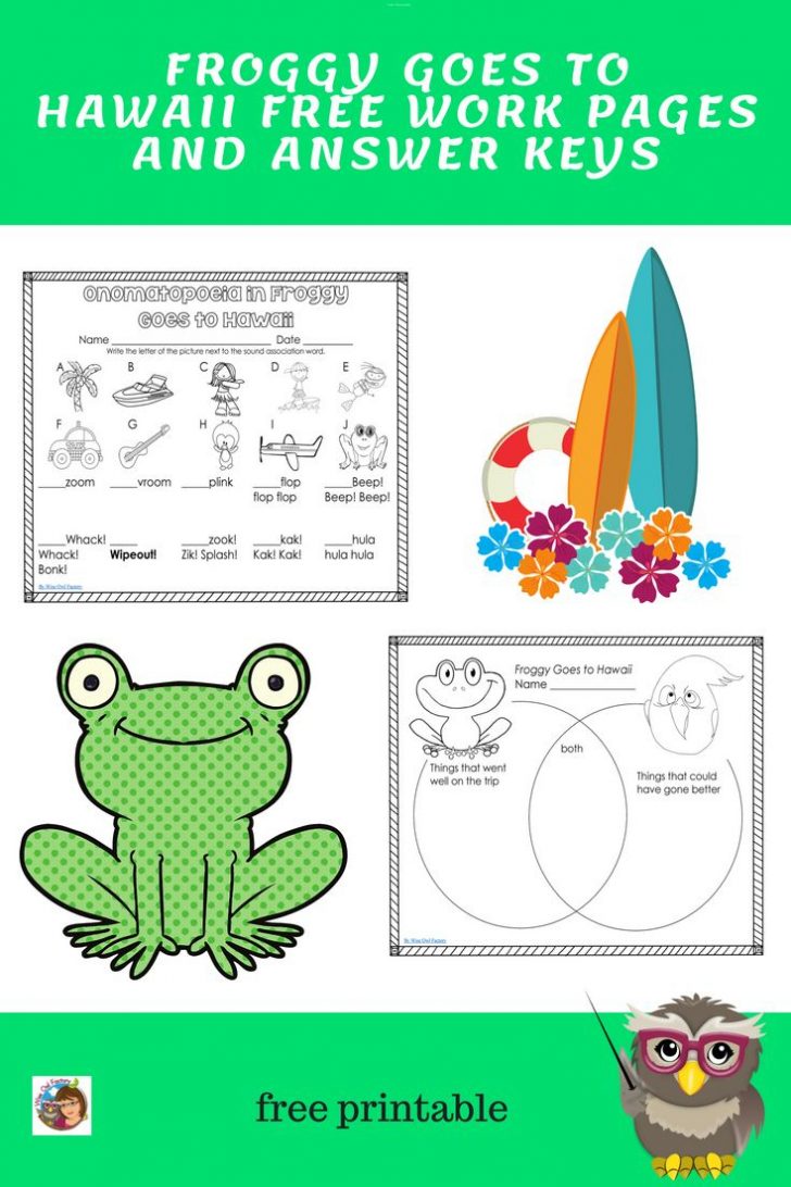 Froggy Goes To School Free Printables