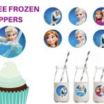 Free Printable Frozen Cupcake Circle Toppers   Magical Printable   Frozen Cupcake Toppers Free Printable