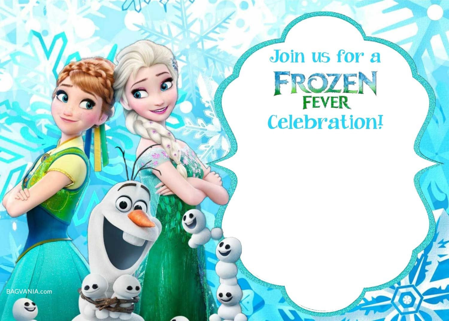 Free Printable Frozen Invitation Templates | Bagvania Free Printable - Free Printable Frozen Birthday Invitations