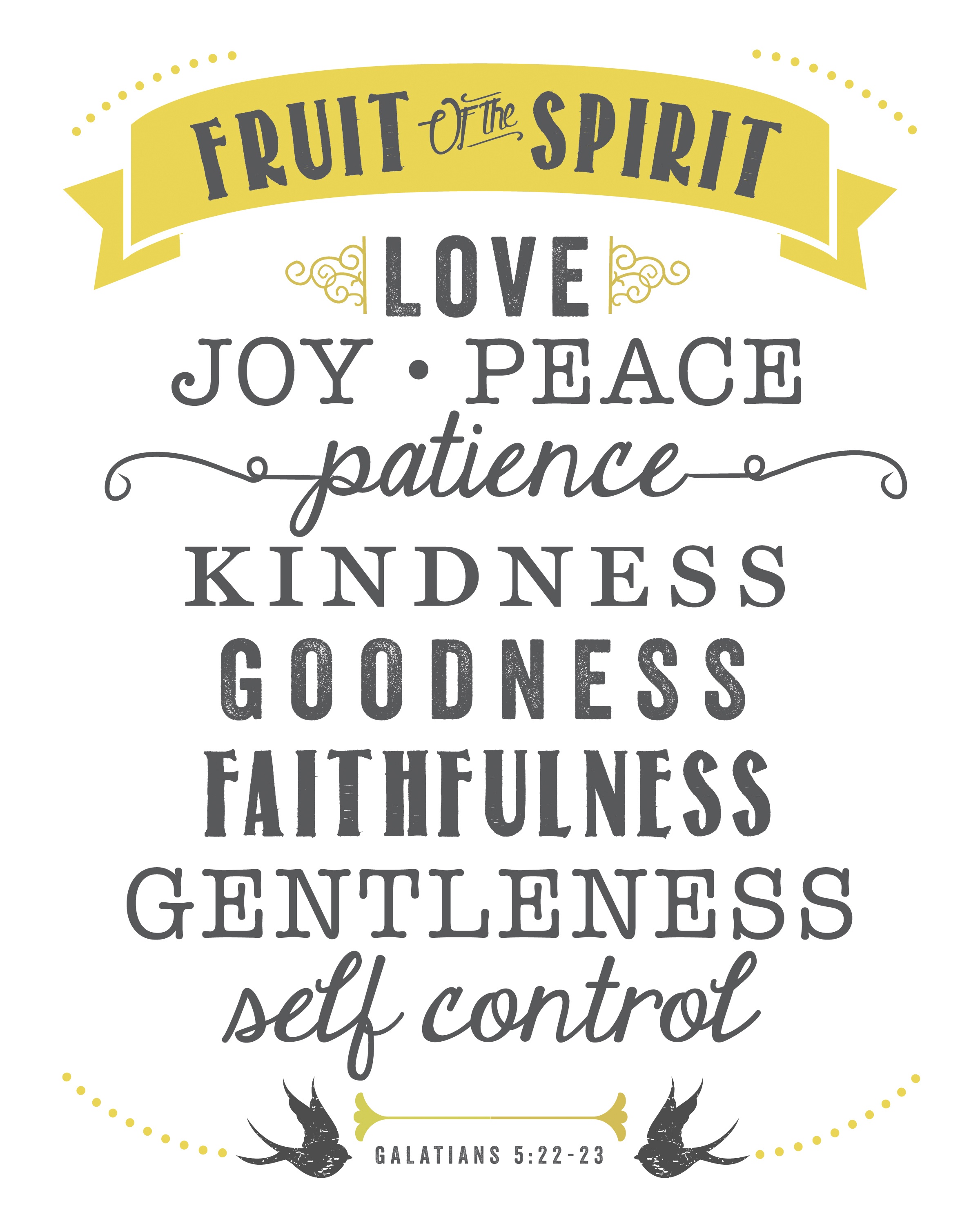 Free Printable Fruit Of The Spirit - Sincerely, Sara D. - Fruit Of The Spirit Free Printable
