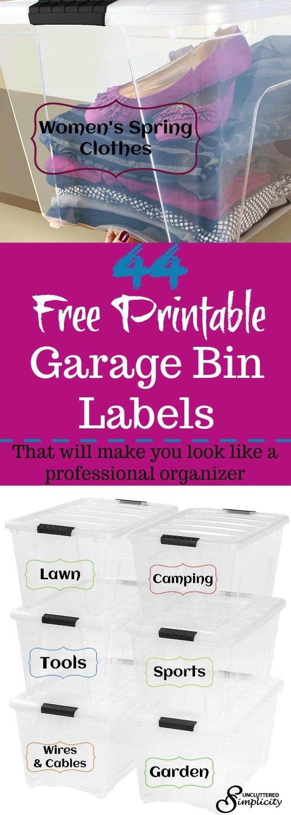 Free Printable Labels For Storage Bins Free Printable